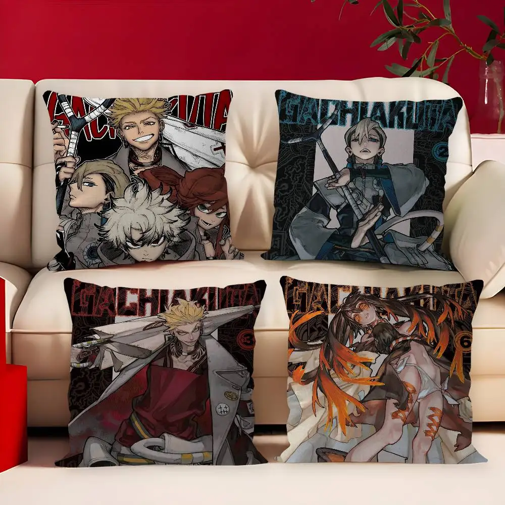 Anime G-Gachiakuta Cushion Cover Inches Farmhouse Decor Home Throw Pillow Covers For Couch Decorations