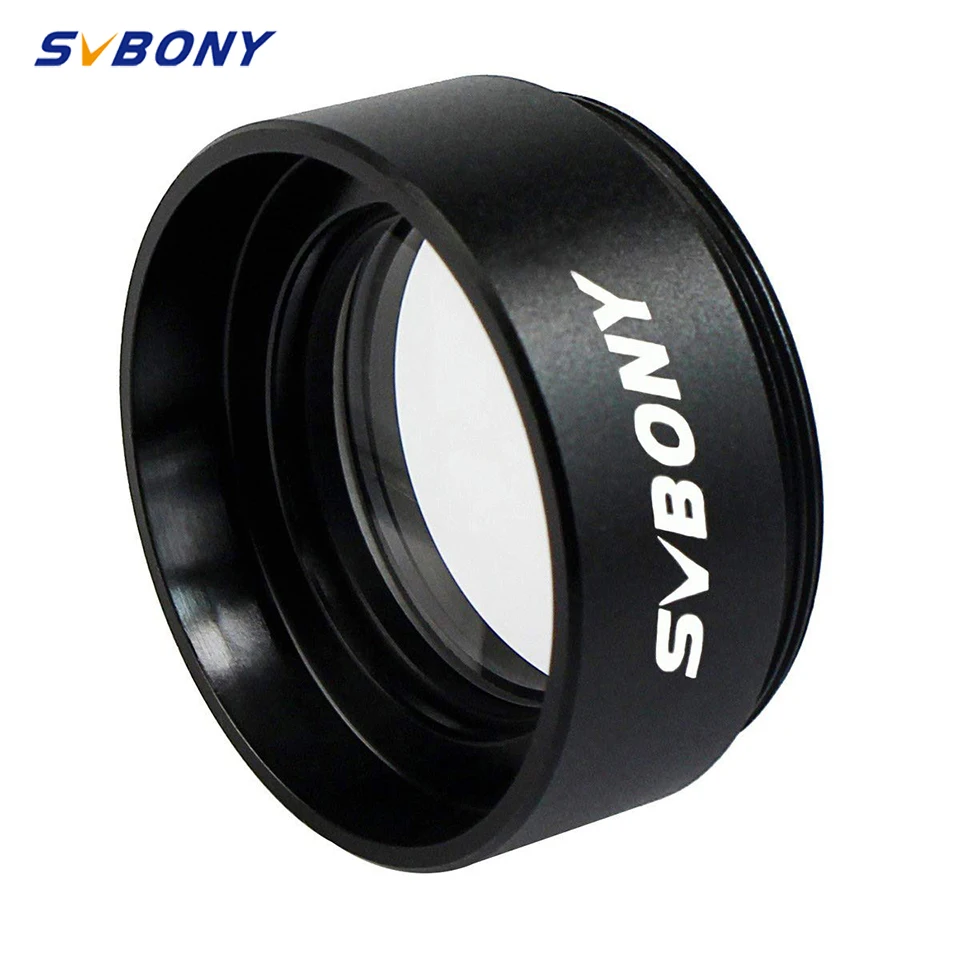 

SVBONY 0.5X Telescope Focal Reducer 1.25 inches Filter Thread 28.5x0.75mm on Both Sides Reduces for Telescope Eyepiece