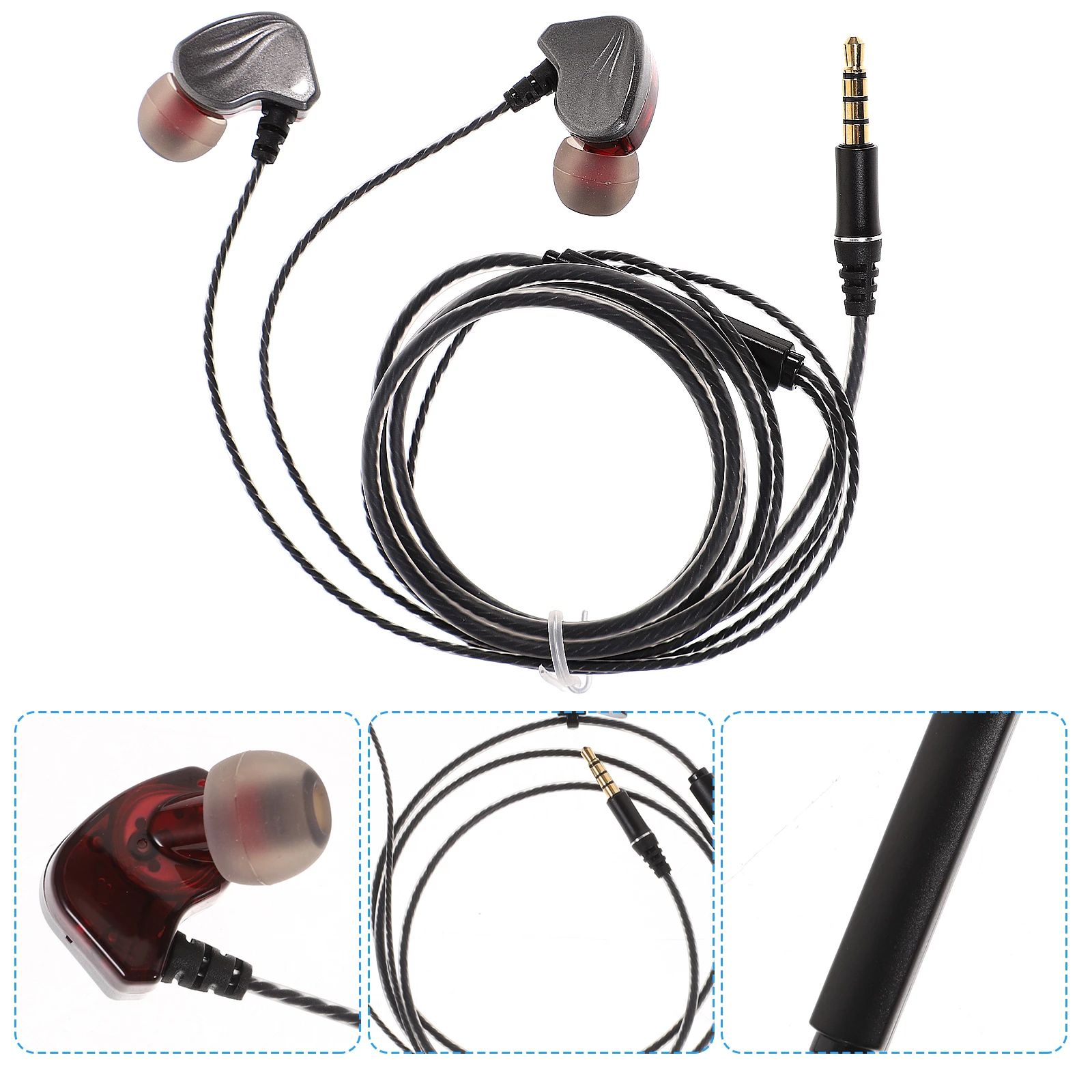 

In Ear Headphones Wired Bass Earbud Headset Subwoofer Earphone Subwoofer Type C Ergonomic Design Fit 3 5mm Jack