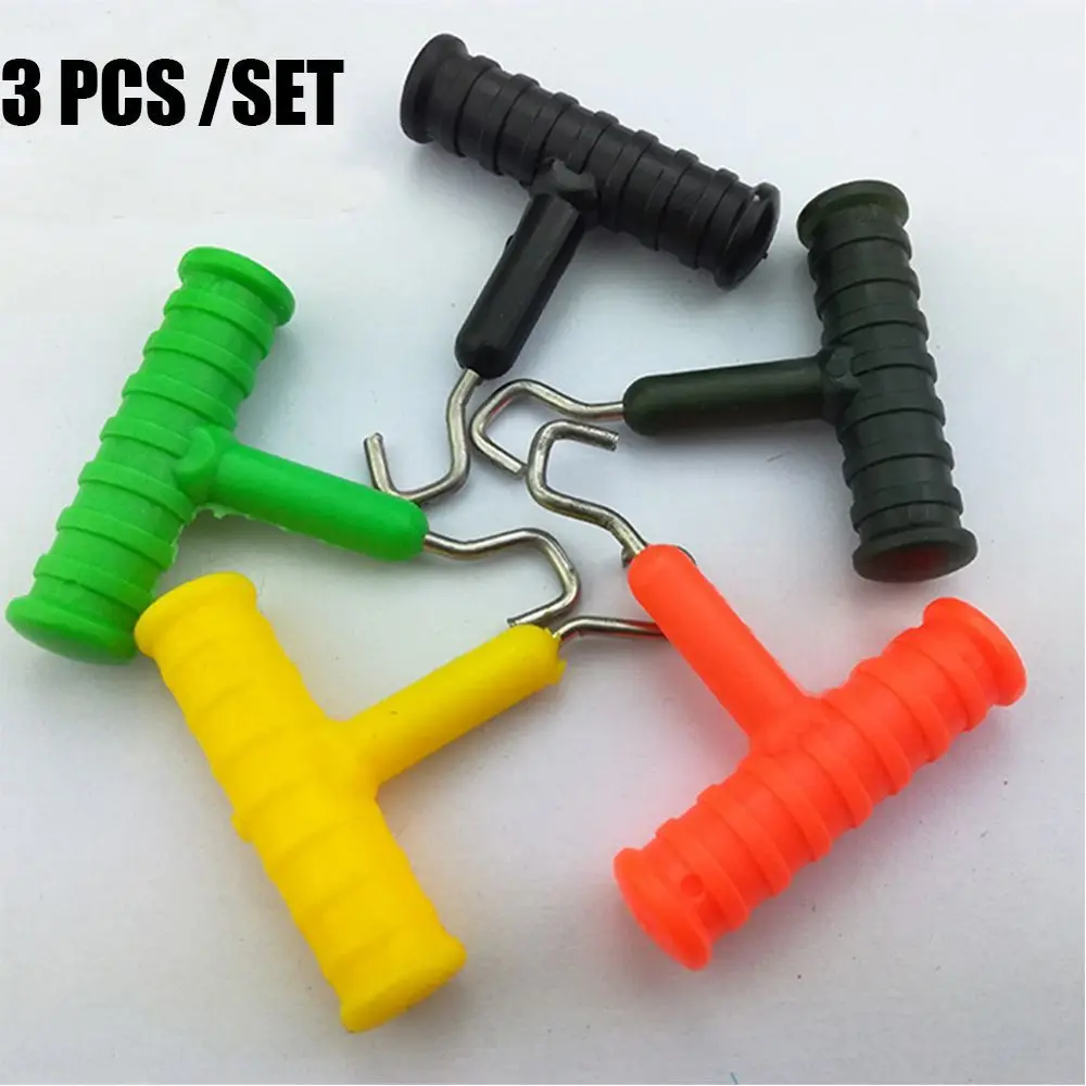 3pcs/set Hot Stainless Steel ABS Material Rig Making Tool Terminal Fishing Knot Puller Tackle of Carp