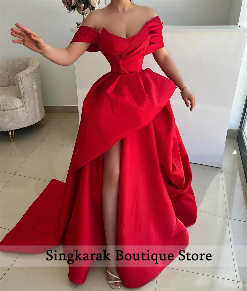 

Customized Red Evening Dresses 2025 Wedding Party Prom Gown Formal Prom Gown Vestidos Special Occasions