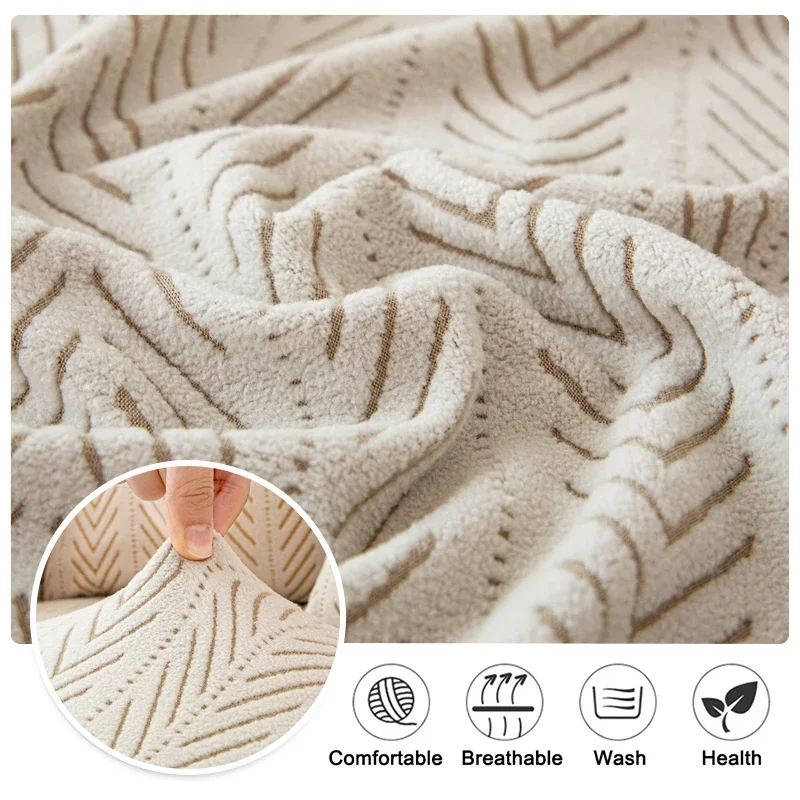 Jacquard Sofa Covers for Living Room Stretch Couch Cover Pets Dogs Friendly Anti Slip Thickened Slipcovers Furniture Protector 6