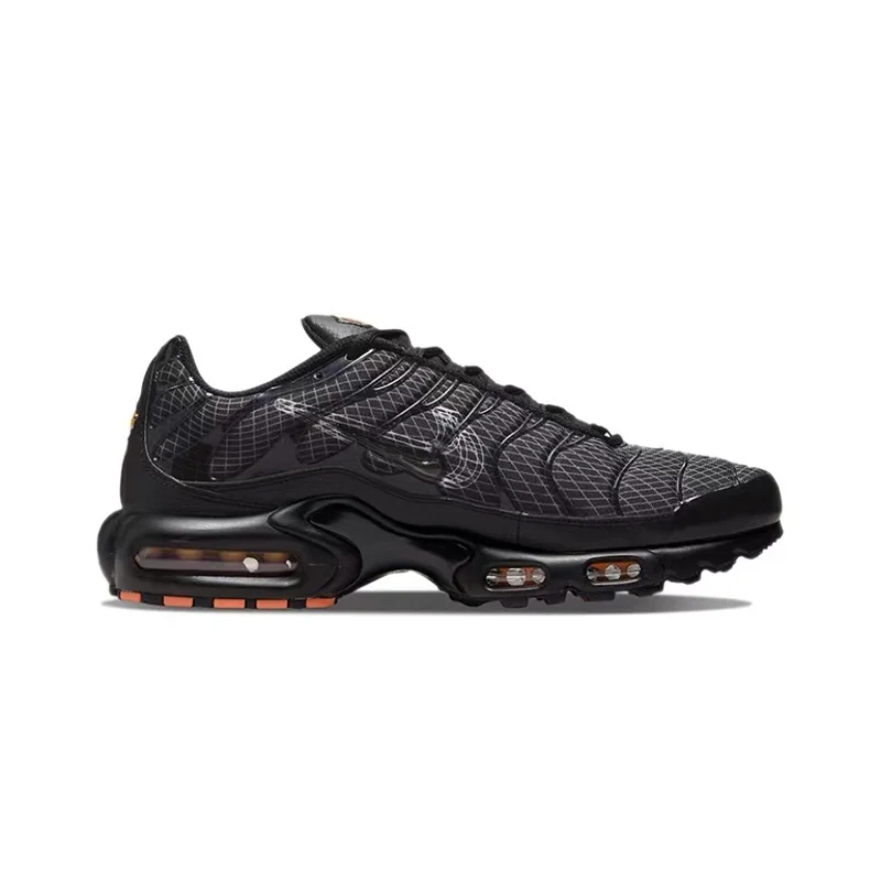 Nike-Air Max Plus sepatu pria wanita, sneaker olahraga lari luar ruangan AirMax