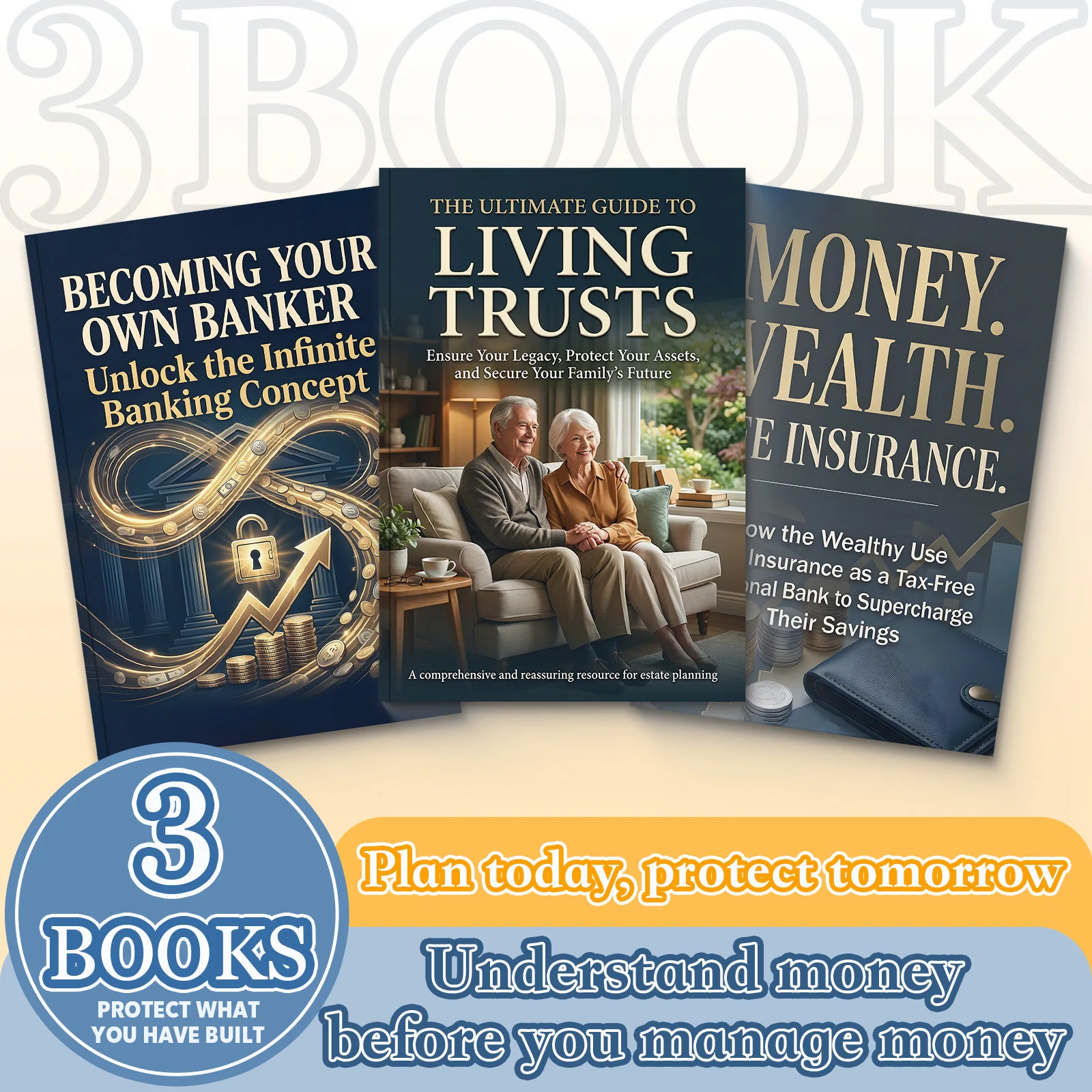 Protect What You Build, 3-Book Estate & Wealth Planning Collection, Explore Living Trusts, Asset Protection