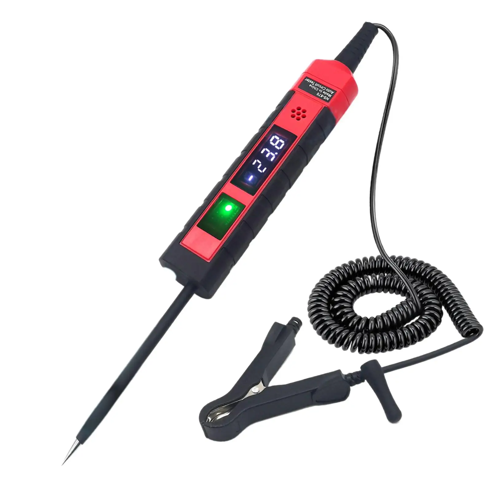 Auto Circuit Tester Buzzer Alarm Portable Voltage Test Light with Voltmeter