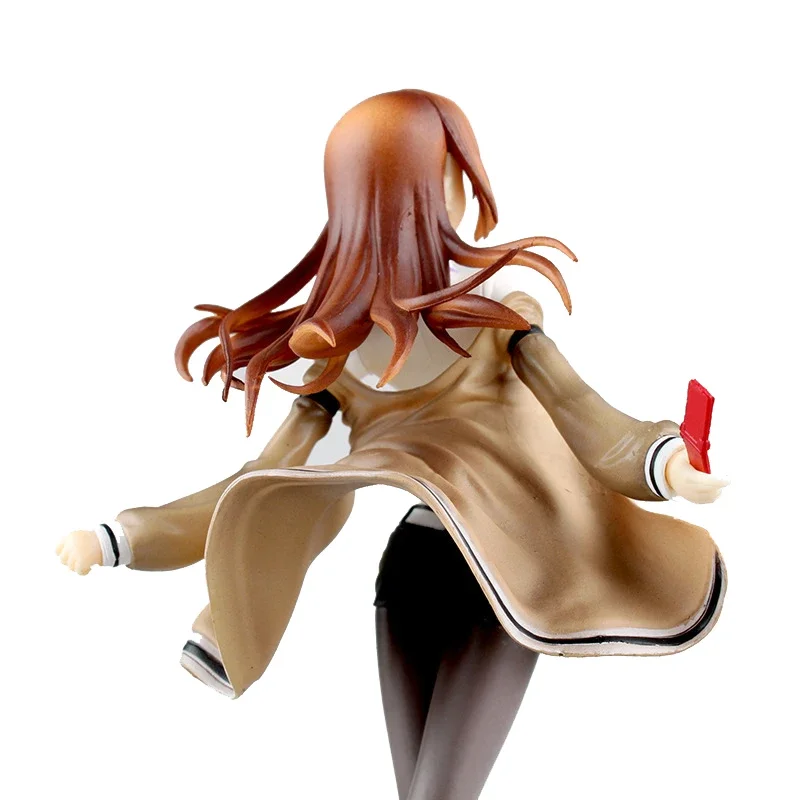 STEINS GATE GK Makise Kurisu Model Action Figure Anime PVC 25CM Sxey Girl Statue Collection Toy For Kid Desktop Decoration Figma