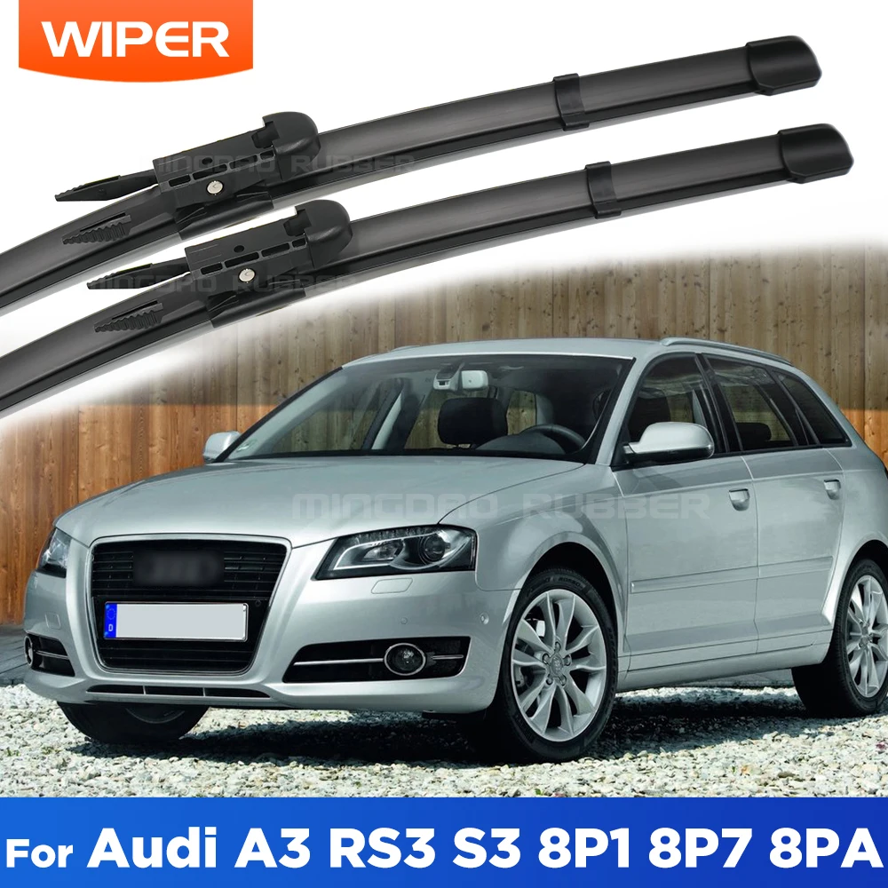 

Тихие и всесезонные передние щетки стеклоочистителя для Audi A3 RS3 S3 8P1 8P7 8PA CREATROAD, дворники 24 "+ 19"