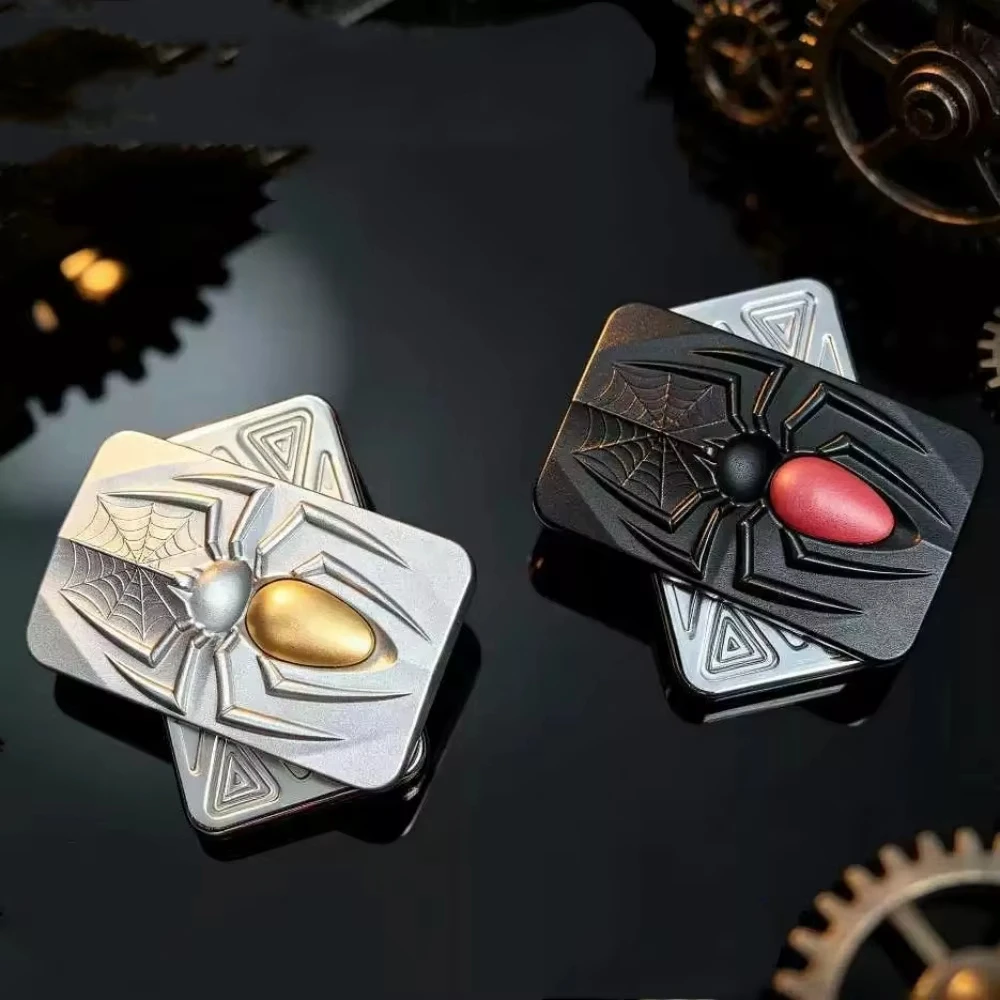 Spider Infinite Magnetic Push Slider Fidget Toy Metal Haptic EDC Hand Spinner ADHD Slider Toy Anti Stress Fidget Slider Gifts
