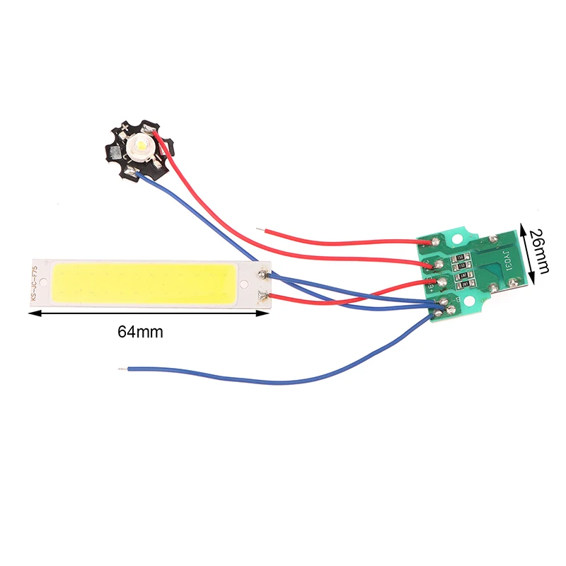 Dual LED Light Board โคมไฟตั้งโต๊ะไฟฉายไดร์เวอร์แผงวงจร DIY อุปกรณ์เสริม DC3.7V-5V