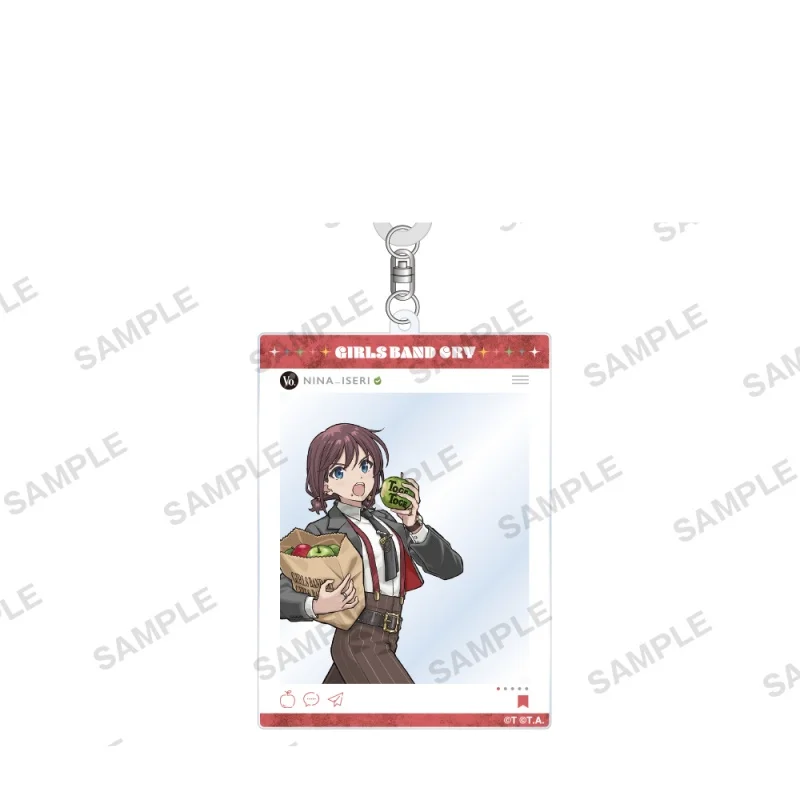 Girls Band Cry 6CM Acrylic Keychain Pendant Bag Car Keychain Cell phone Pendant present Friend Festivals Gifts