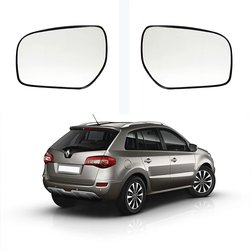 WIDE ANGLE HEATED CAR MIRROR GLASS FOR RENAULT KOLEOS 2008 2009 2010 2011