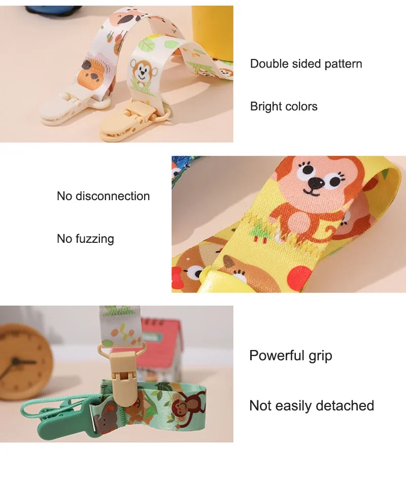 3ps Pacifier Clip Weaving Pacifier Fixing Chain Newborn Pacifier Clip Comfort Bracket Baby Toy Gifts To Prevent Falling Baby Toy