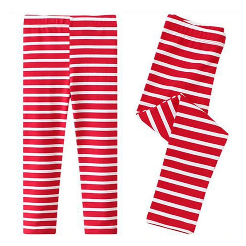 Girls Boys Leggings Knitted Striped Spring Autumn Thin Long Nine-Point Pants Children\'S Home Casual Pants Cosy Kids Pajama Pants