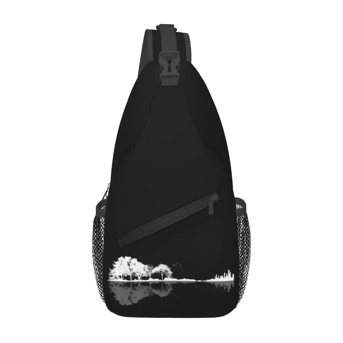 

Nature Guitar Chest Bag Men Sling Crossbody Backpack Chest Bag Traveling Hiking Daypack Shoulder Bag