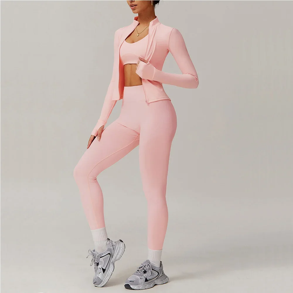 

Women Yoga Suit 2PCS Sports Set Quick-Drying Gym Set Women Tracksuit Running Bra Workout Long Sleeve Sports Shirt Yoga Clothing