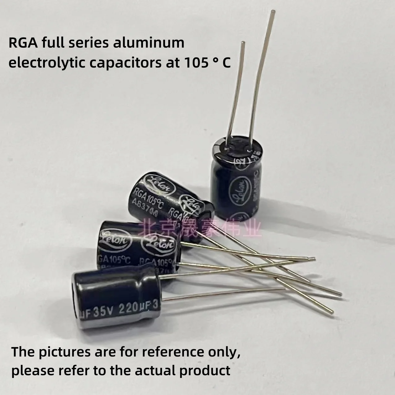 20pcs  RGA series 25V 35V 50V aluminum electrolytic capacitors 105 ℃ 100UF 10UF 22UF 33UF 47UF 220UF 330UF 470UF 1000UF