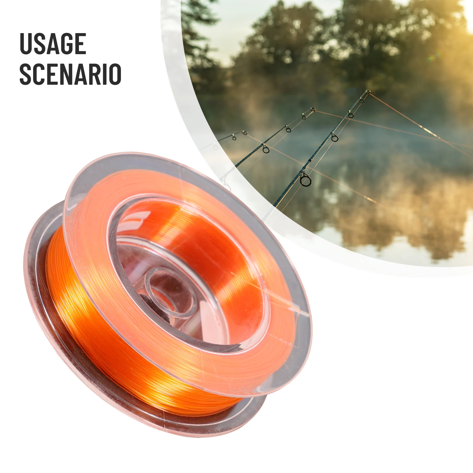 フライフィッシング用の先の尖ったナイロンライン,透明,マス,淡水,塩水,ボーンフィッシュ,許可証,ベース,サーモン,スチールヘッド,15m