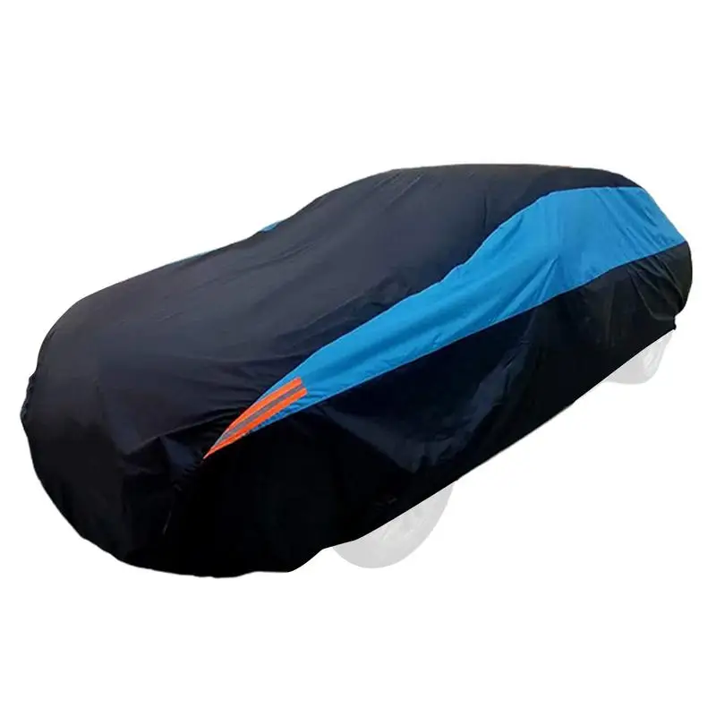 

Outdoor Car Cover Protection Full Exterior Snow Cover Hatchback Cover with Elastic Hem & Fixed Sunshade Dustproof Protection