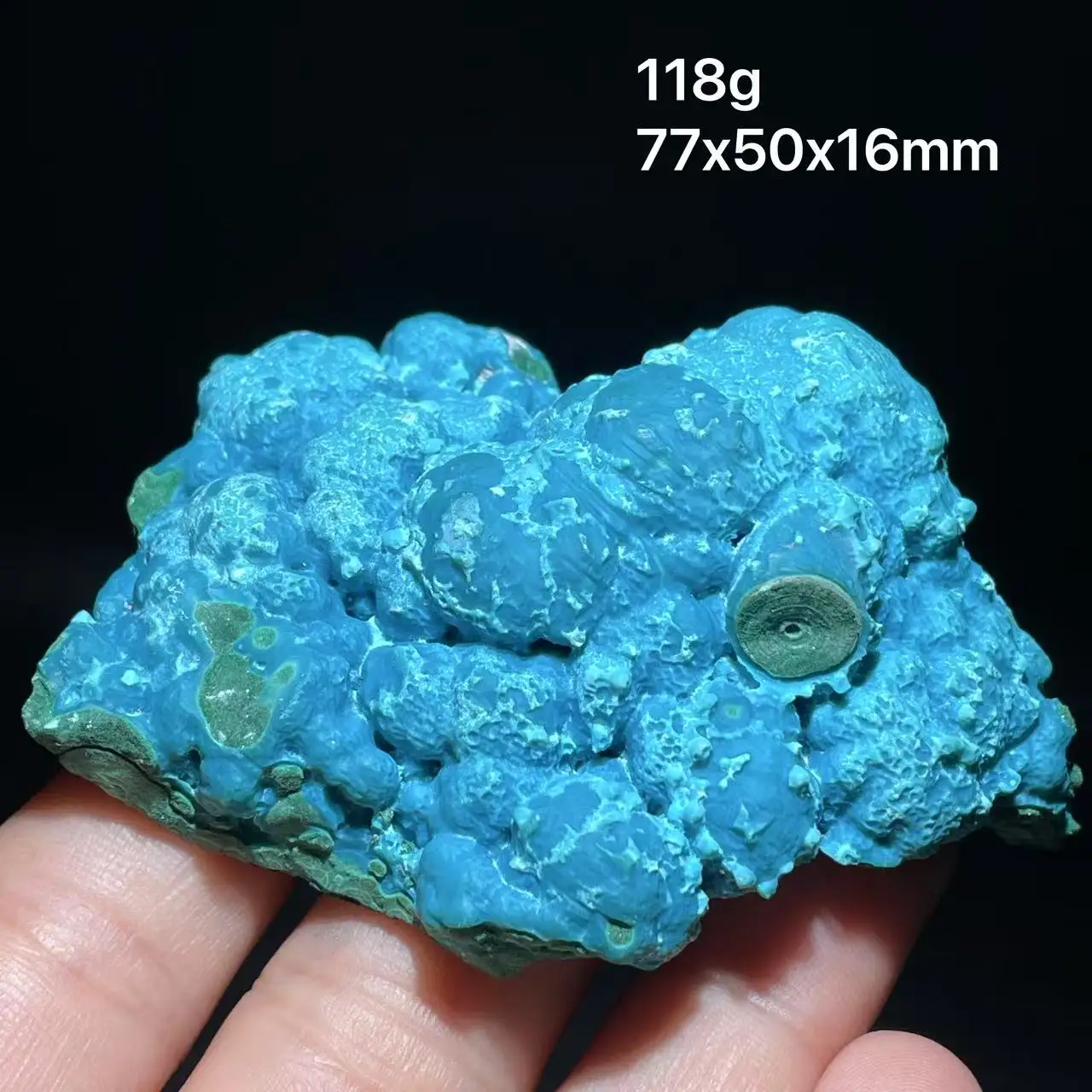 Neues 100 % natürliches Chrysotil, Chrysokoll-Mineralprobe für die Heimdekoration aus Kongo