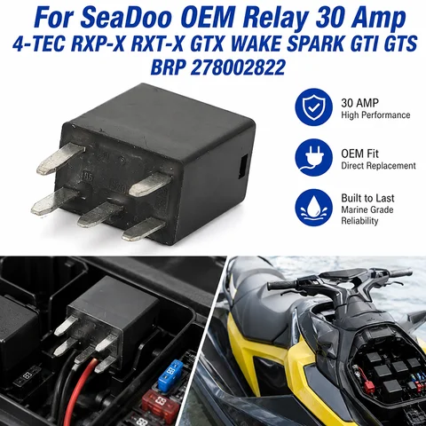 Для SeaDoo OEM реле 30 А 4-TEC RXP-X RXT-X GTX WAKE SPARK GTI GTS BRP 278002822