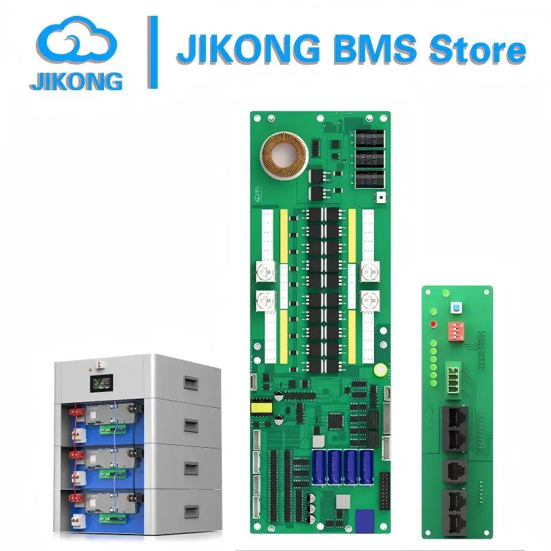 JKBMS V19 인버터 BMS 8S 16S 24V 48V 100A 150A 200A 스마트 액티브 밸런싱 1A/2A 리튬인산철 배터리 에너지 저장 BMS