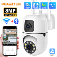 8MP Security Surveillance IP Camera Dual Lens Dual Screen WIFI Cam Outdoor Auto Tracking Two-way Audio HD Night Color Cam YI IOT