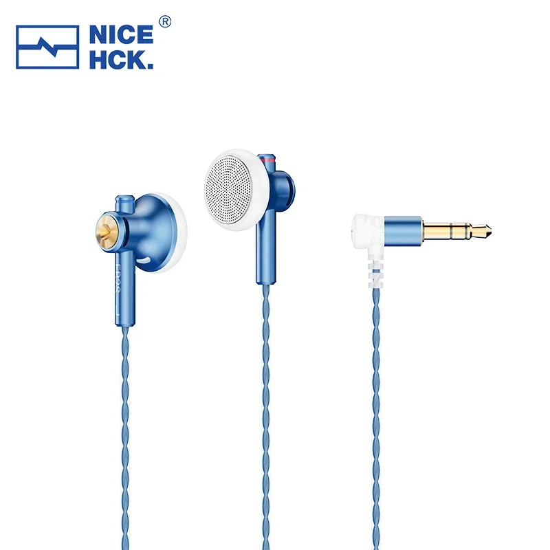 NiceHCK EB2S PRO HIFI bedrade microfoon oortelefoon 15,4 mm dynamische eenheid oordopjes bas-headset met verzilverde OCC gemengde kabel IEM