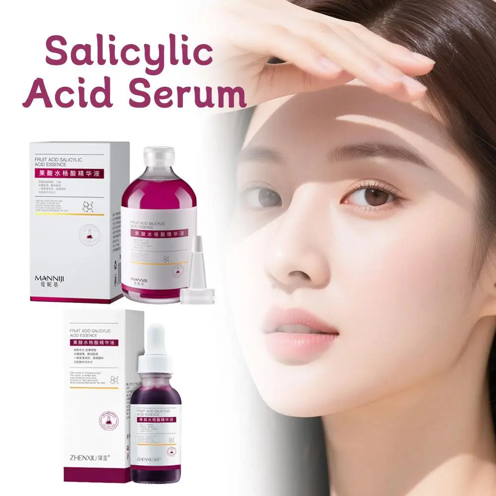 

Salicylic Acid Shrink Pores Serum Exfoliating Moisturizing Nourish Smooth Pores Essence For Acne Blackhead & Pores Skincare