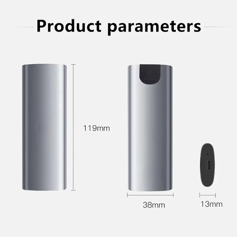 Obudowa dysku twardego M.2 Dual Protocol NVME/NGFF SATA SSD Obudowa typu C 3.1 Disk Tool Free Obudowa dysku M.2 SSD Wbudowany metalowy radiator