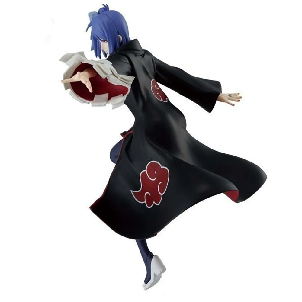 Bandai Banpresto-figura de Naruto Konan, modelo de juguete Original de Anime, en Stock