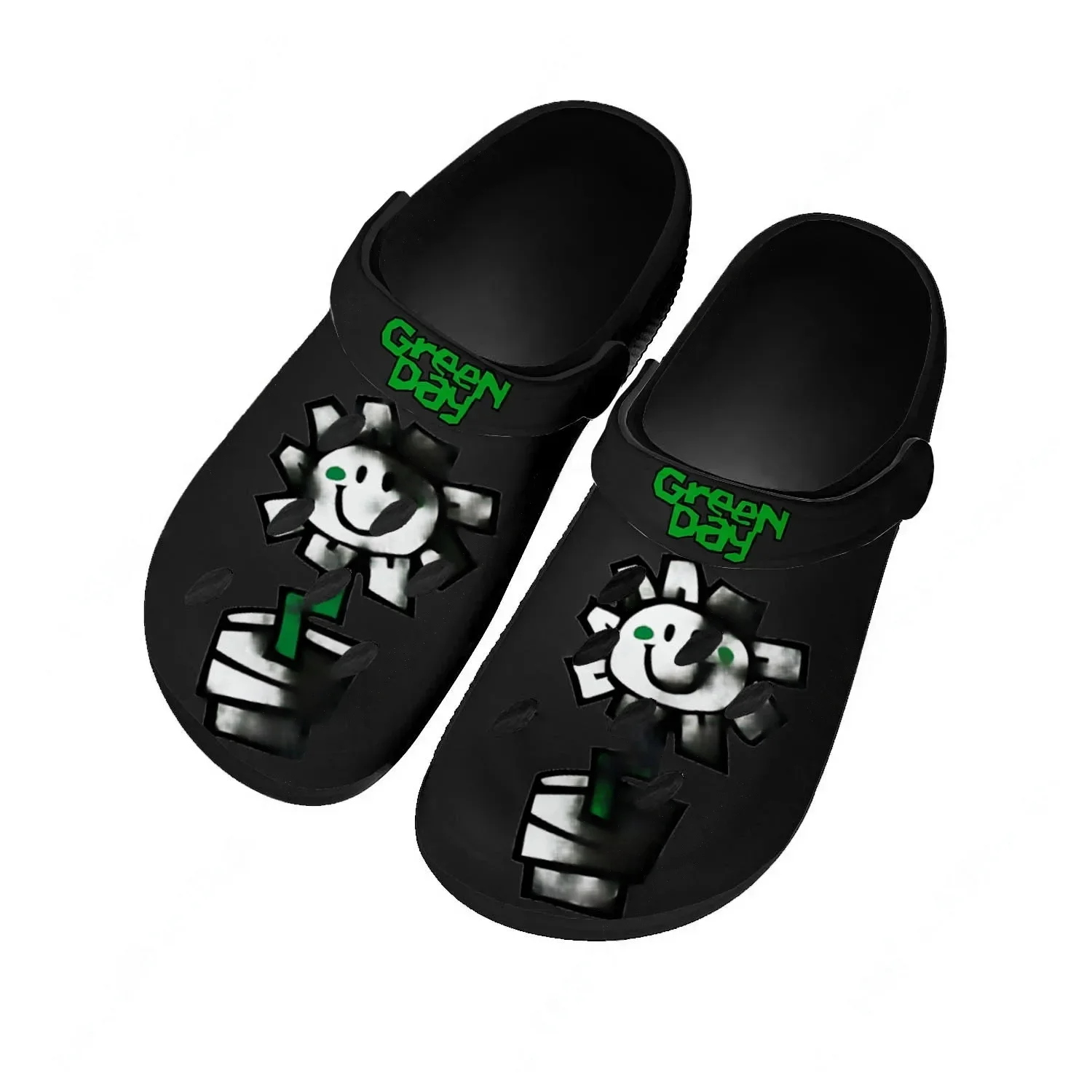 

Green Day Water Shoes Mens Womens Comfortable Fashion Home Garden Clogs Customizd Sandals Beach Breathable Hole Slippers