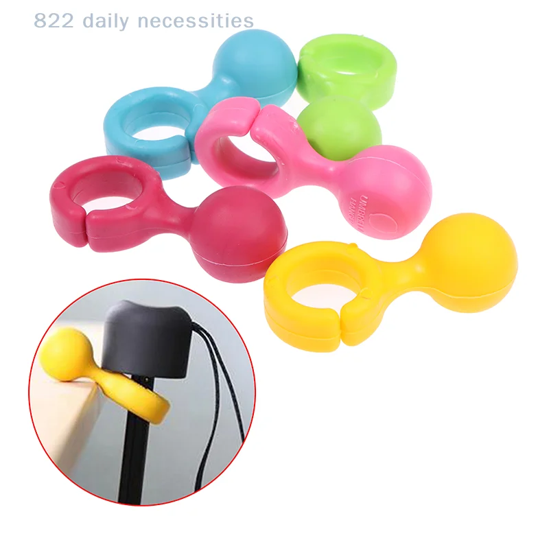 convenient5pcs/Set Portable Umbrella Holder Easy-to-Use Clip On Desk Table Umbrella Grain