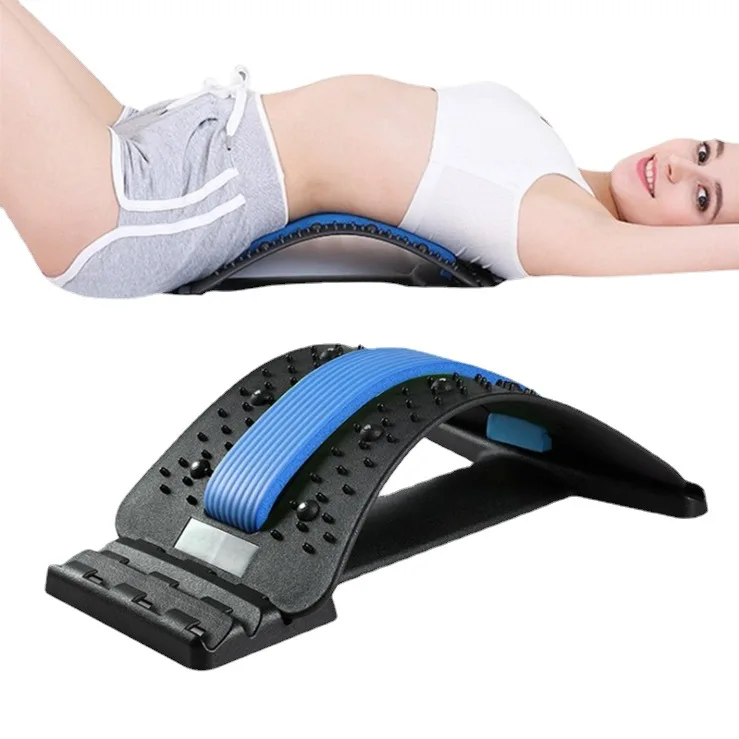 

Back Stretcher Multi-Level Adjustable Massager Waist Neck Fitness Lumbar Cervical Spine Cervical Spine Support Massager Lying