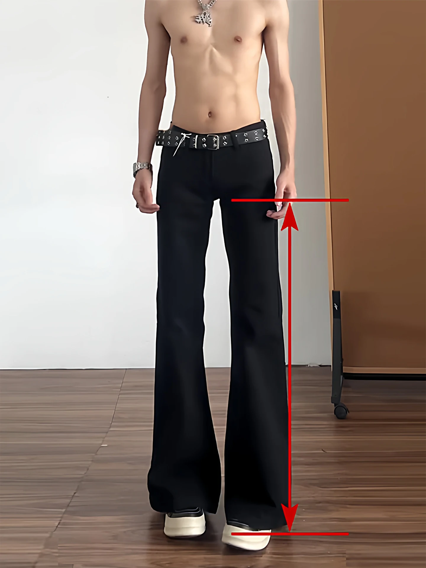 

Bla Le Blade Men's Jeans Elastic Slim Straight Leg Micro Flared Pants American High Street Vibe Sle Youth Faion