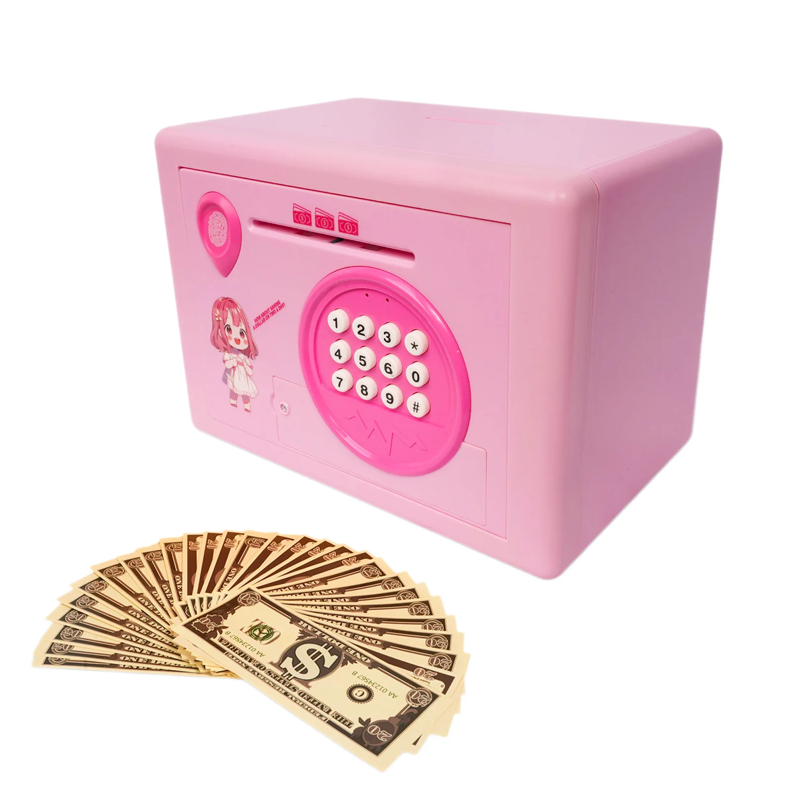 Sicheres Retro-Sparschwein mit elektrischem Passwort, kreatives Geschenk für Männer und Frauen, simuliertes Fingerabdruck-Sparschwein