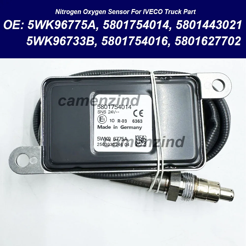 5WK96775A 5WK96733B 5801754014 5801627703 5801754016 41271167 5801443021 NOX Nitrogen Oxygen Sensor 24V For IVECO Truck Part