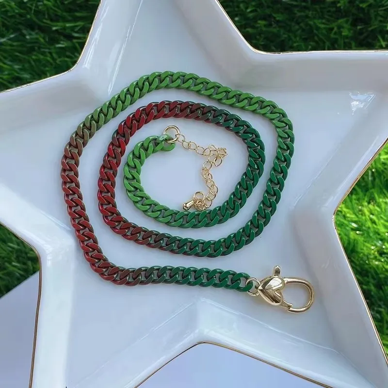 5 Meter lange, 4 mm breite, bunte ovale Edelstahlkette für klobigen Schmuck in Weiß, Rosa, Roségold, Lila, Schwarz und Gold zum Basteln. – Detail 7