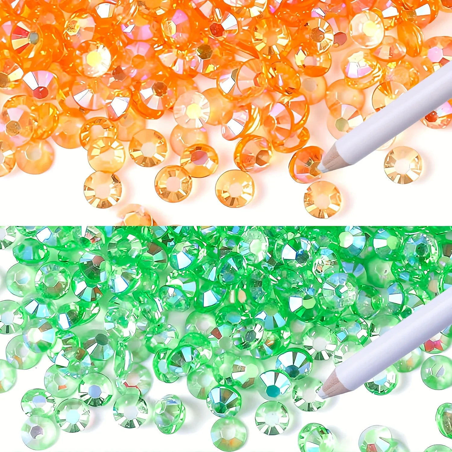 جواهر بريق أظافر مستديرة غير قابلة للتثبيت ، جيلي لامع لامع ، أحجار ملونة ، حجر الراين المسطح الكريستالي ، 2 ، 3 ، 4 ، 5 ، weight ، 6 ، 7 شبكات