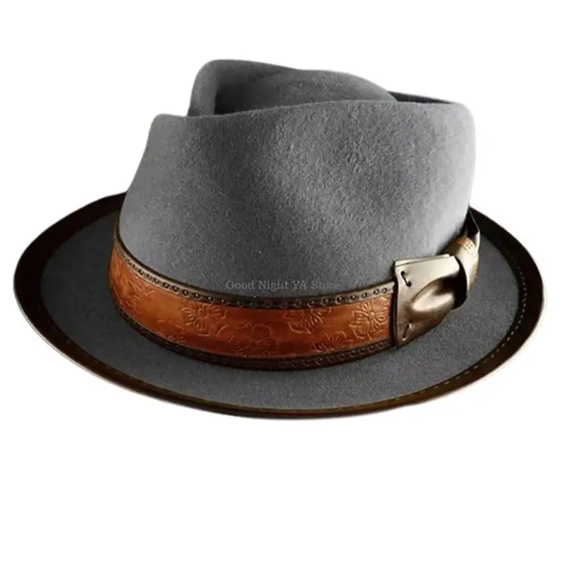 

Шерстяная Федора, старомодная шляпа с короткими полями, реквизит для фотосессии на выпускной в викторианском стиле