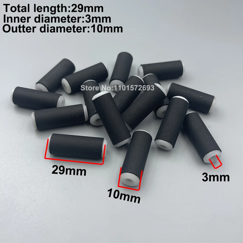 24PCS Large Format Printer Paper Pressure Press Rubber Pinch Roller 29mm For Xaar 128 Printhead Print Head For Solvent Plotter