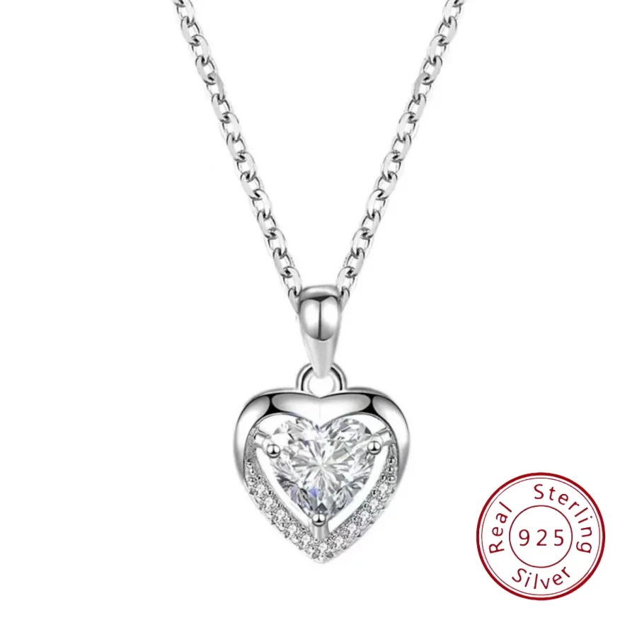 

Classic Bestseller S925 Ocean Heart Necklace for Women Elegant, Versatile, and Statement-Making Collarbone Chain