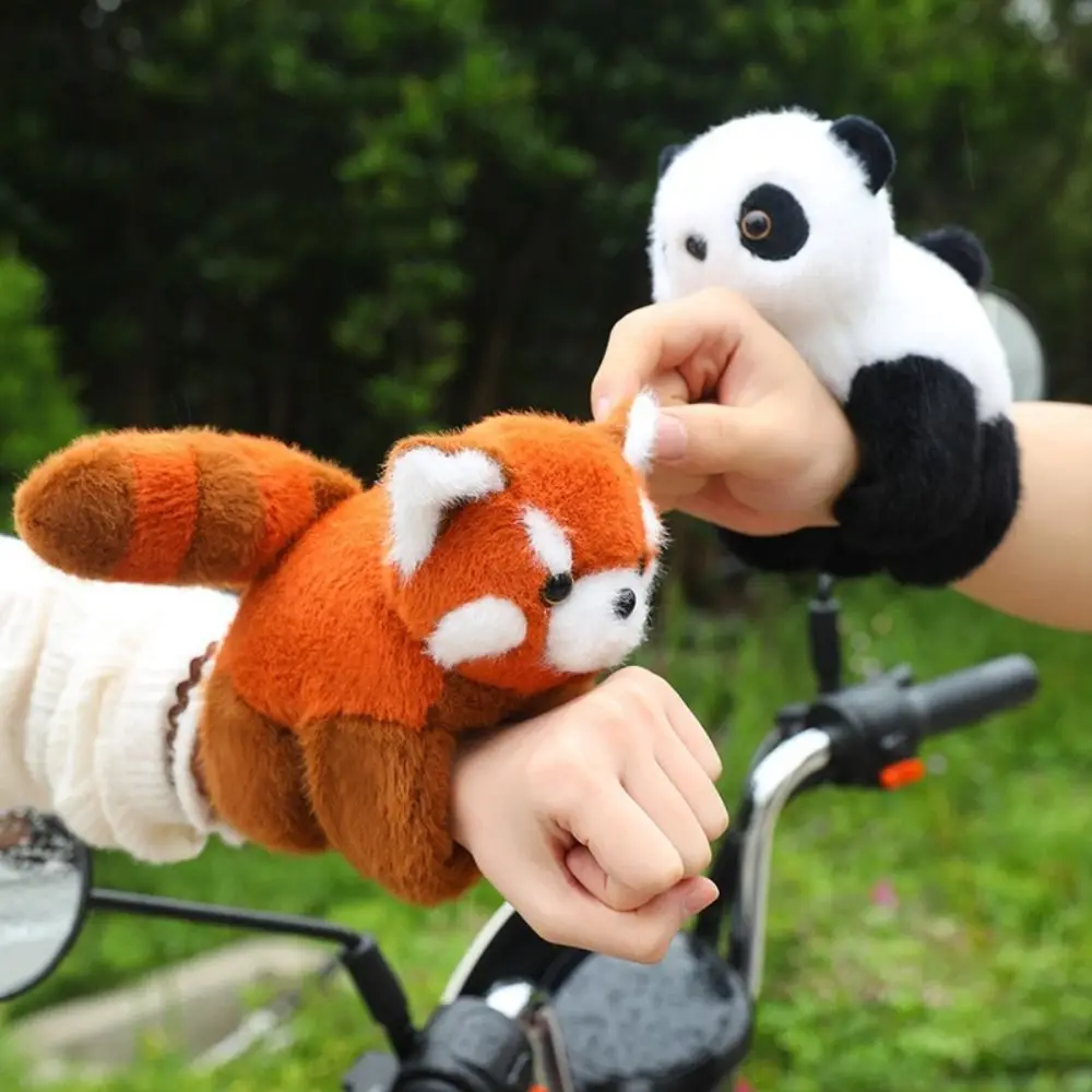 Panda Slap Bracelet Series Capybara Simulation Plush Doll Slap Bracelet 20cm Cute Doll Monkey Plush Wrist Band BirthdayGift