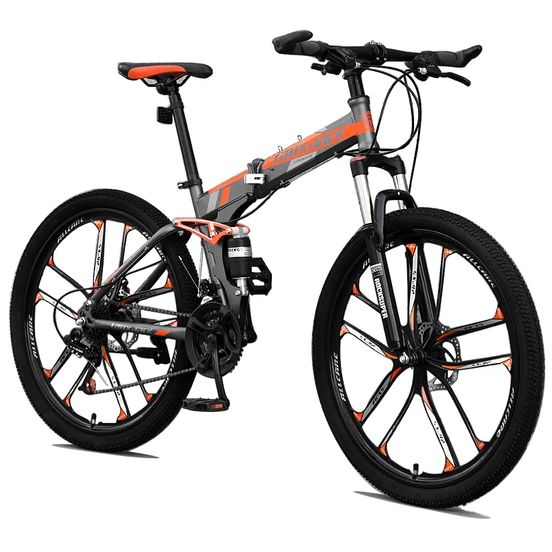 Wholesale 26 27.5 Inch Mountainbike Hydraulic Disc Brake 21/24/27/30 Speed Folding Bike For Unisex