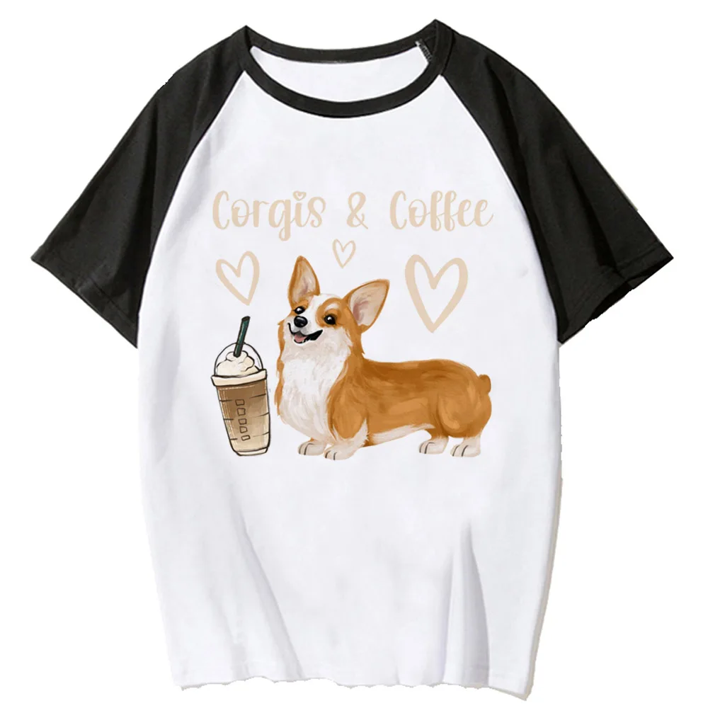 Corgi tshirt women comic tshirt female anime funny designer clothes