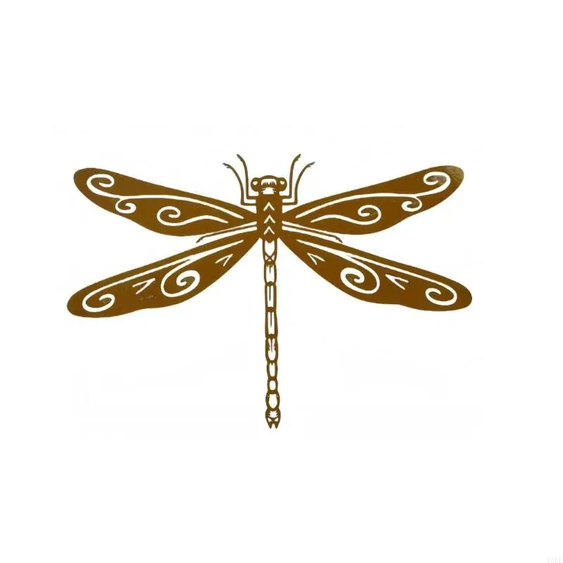 

Элегантная металлическая скульптура стрекоз, статуя, современное винтажное украшение для сада