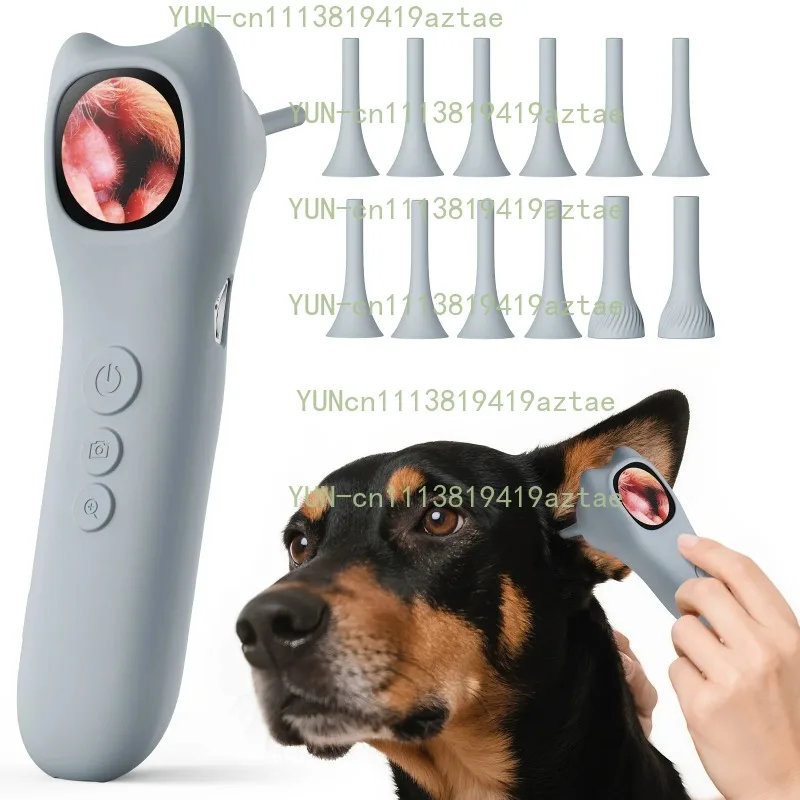WIFI electric ear canal endoscope with animal earmuffs, small animals, pets, cats and dogs, smart home