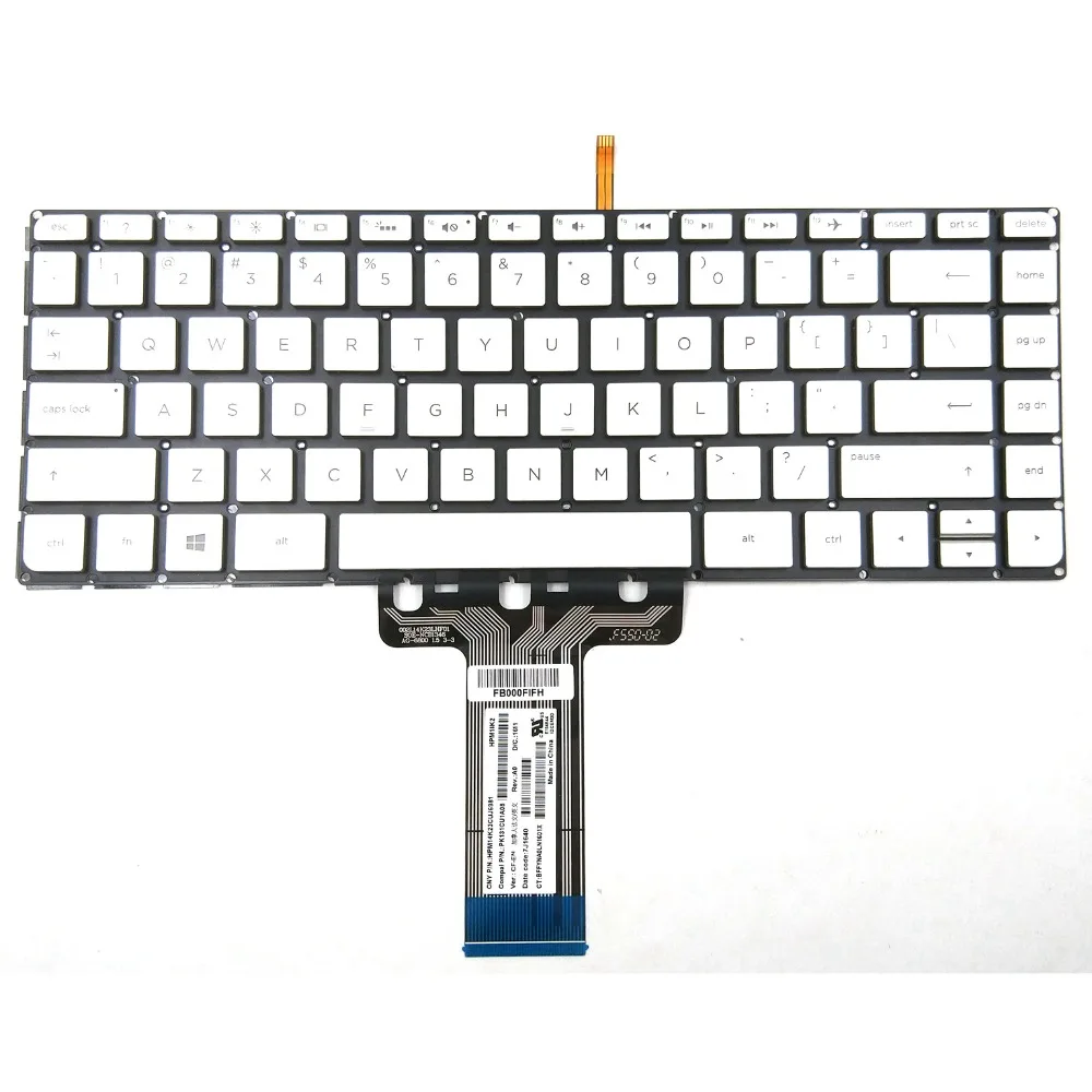 New For HP Pavilion 14-AB 14-AB000 14-AB057CA 14-AB100 14-AB154CA 14-AB166US 14-AB167US Silver Laptop Keyboard US Backlit