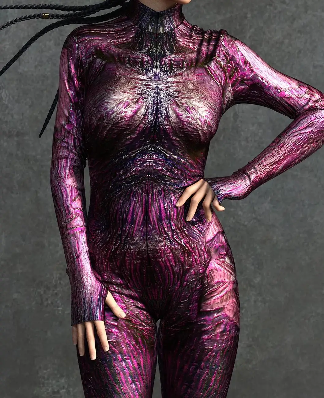 Halloween Anime Horror Spezies Cosplay Jumpsuit Terror Monster Skin Bodysuit Steampunk Party Show Anzug Unisex Rave Zentai – Detail 27
