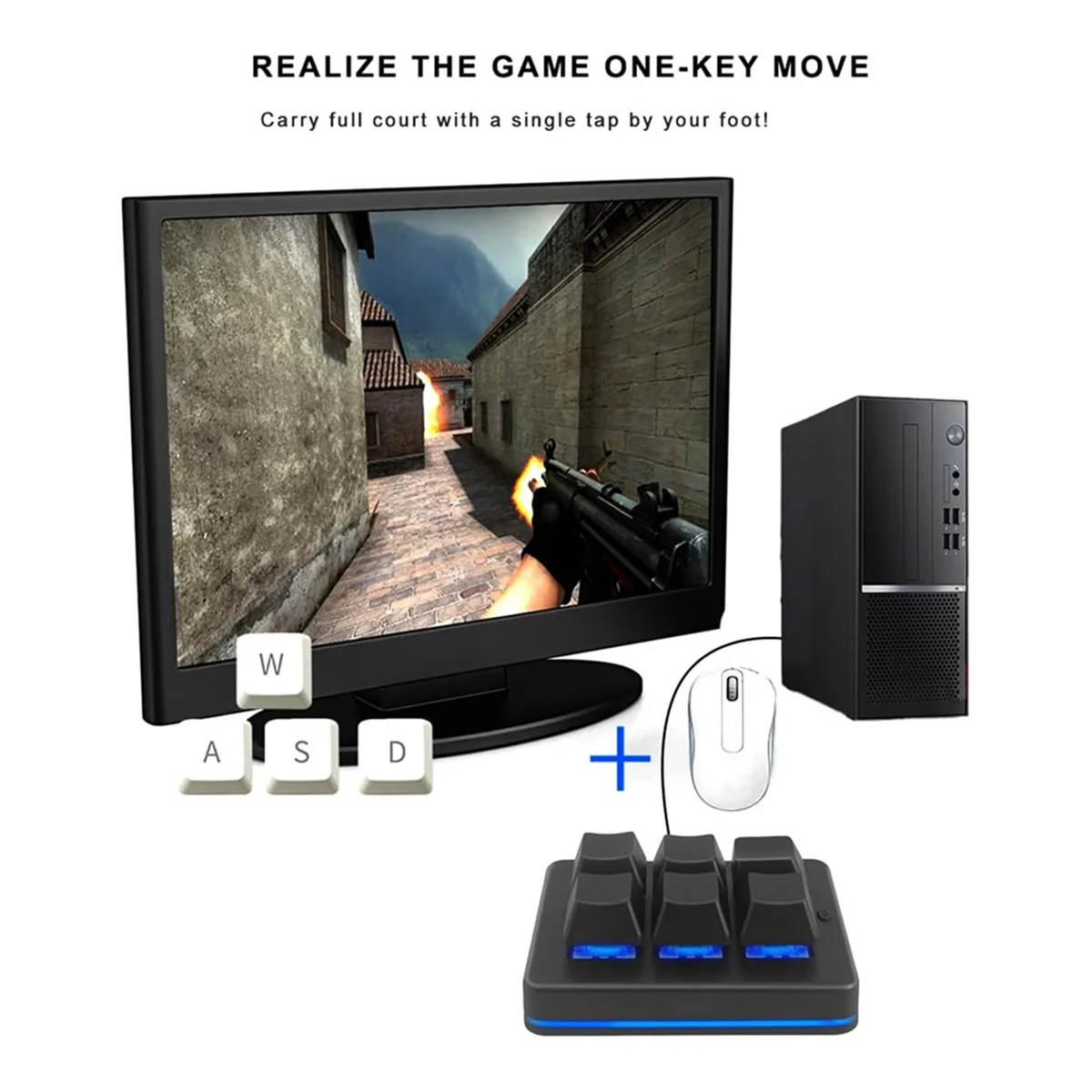 GOB-o6 مفتاح لوحة مفاتيح صغيرة لاسلكية USB لوحة مفاتيح الألعاب ماكرو مخصصة للبرمجة لوحة مفاتيح OSU لمكتب ألعاب الفيديو