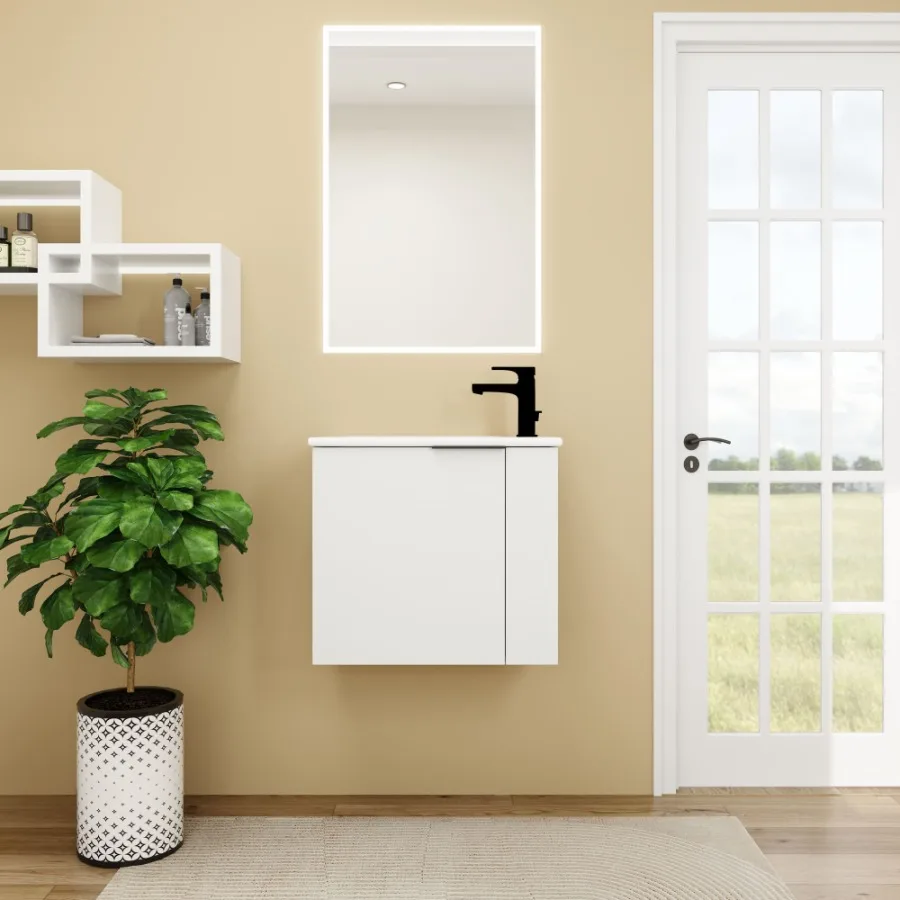 

Bathroom Vanity with Sink 22 Inch for Small Bathroom Floating Bathroom Vanity with Soft Close Door Small Bathroom Vanity with S